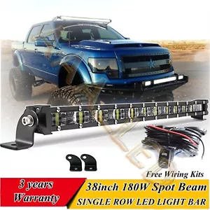 38Inch 180W LED Work Light Bar Spot Offroad Truck SUV ATV Car 39 40'' Ultra Slim - Picture 1 of 9