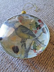 2009 Roman Inc großer Vogel Ornament 5 Zoll Durchmesser, blauer und grüner Vogel - Bild 1 von 6
