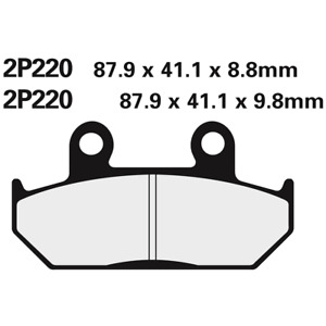 NISSIN Front brake pads 2P220NS