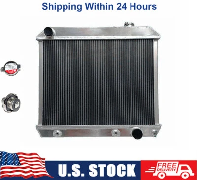 Radiador de aluminio de 3 filas para camioneta Chevy C10/C20/C30/K10/K20/K30 1963-1966 Foto 1 de 4