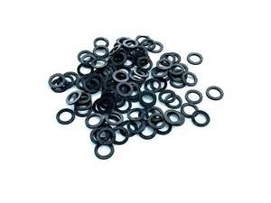 100 Flat Rubber Washers, Ring Seal Gasket Spacer, 1-1/2" OD x 1" ID x 1/8" - Picture 1 of 1