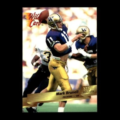 Mark Brunell 1993 Wild Card Rookie Green Bay Packers #135 R327F 77 - Image 1 of 2