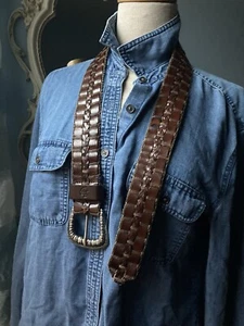 Vintage Express Leder Western Gürtel Größe M - Bild 1 von 6