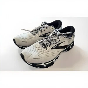 Brooks Ghost 14 White/Black Camo Running Athletic Shoes Women's Size 9.5 Med (B) - Picture 1 of 6