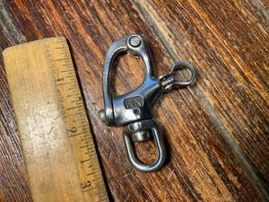 RONSTAN (NICRO MARINE) 6110 PEQUEÑA FIANZA ACERO INOXIDABLE GRILLETE A PRESIÓN 1.650# SWL - Imagen 1 de 4