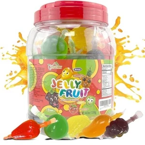 Jelly Fruit, Tiktok Candy Trend Items,Strawberry, Mango, Apple, Pineapple, Grape - Picture 1 of 7