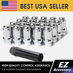 Spline Tuner Lug Nuts Set with Key 14x2 Chrome for Expedition Navigator - Picture 1 of 3