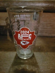 Super Bowl 59 LIX Kansas City Chiefs 16oz Roster Pint Glass AFC Champions - Picture 1 of 2