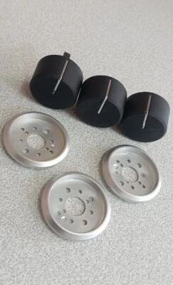 Boutons Molettes Réglage Température Cache Minuterie Mini Four Brandt FC265MW - Photo 1/4