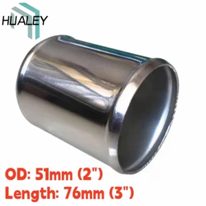 Tubo intercooler turbo recto de aluminio OD 51 mm 2" tubo L = 76 mm 3"" - Imagen 1 de 5