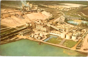 1967 Chrom Postkarte Phosphatabbau in Zentralflorida "Bone Valley" - Bild 1 von 4