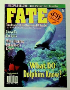 Fate Magazine July 1997 What Do Dolphins Know (no trading cards) - Picture 1 of 2