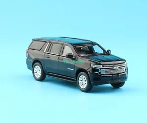 Masdi 1:64 Black Suburban Full Size SUV Sports Model Diecast Metal Car New - Picture 1 of 11