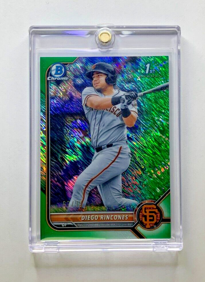 2022 Bowman Chrome DIEGO RINCONES #BCP-65 1st Green Shimmer /99 | BCP65 Giants