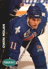 1991-92 Parkhurst French Nordiques Hockey Card #143 Owen Nolan