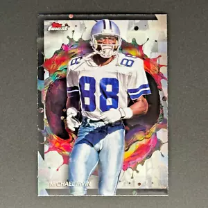 2024 Topps Finest #299 Michael Irvin Rare Refractor Dallas Cowboys - Picture 1 of 2