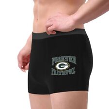Forever Faithful Packers Green Bay Men's Boxer Briefs Underwear Elastic Short