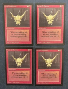 MTG 4X EDICIÓN INTERNACIONAL/COLECCIONISTA ORIFLAMME ORCO (IE/CE) RECORTADO - Imagen 1 de 6