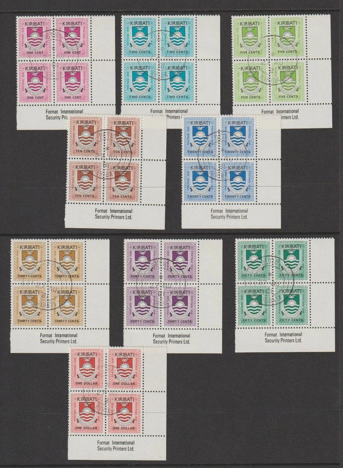 KIRIBATI 1981 DUES USED BLOCKS SET (VF) - Image 1 of 1