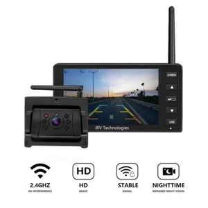 iRVCM1 Wireless 120° Backup Camera System for Car/RV/Truck Trailer w/ 5" Monitor - Picture 1 of 6