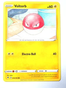 Voltorb 045/185 (NM, Pokemon Card, Vivid Voltage, 2020, Lightning, Common) - Picture 1 of 2