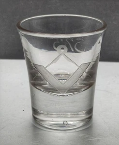 Victorian Masonic Deception Firing Glass Lodge 373 5th Lodge Of Bengal Calcutta - Picture 1 of 4