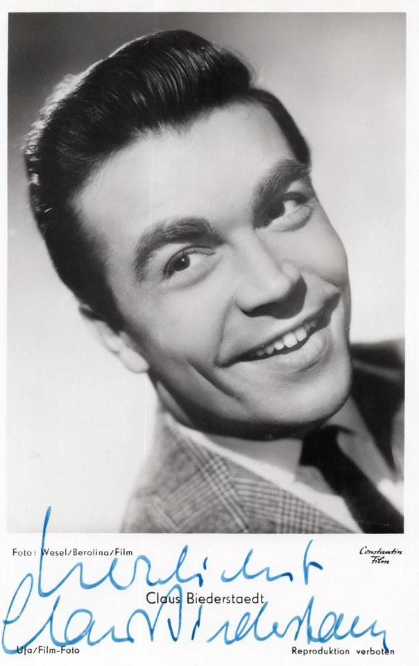 Claus Biederstaedt+ - original signierte UFA Karte FK 2168 - "CHARLEYS TANTE" - Bild 1 von 1