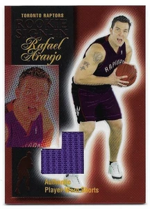 2004-05 Topps Pristine Rafael Araujo Jersey Rookie Sign-In RSI-RA Raptors - Picture 1 of 2