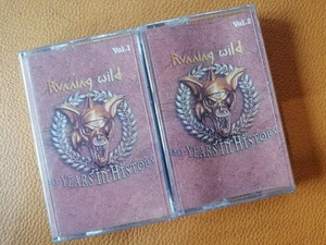 RUNNING WILD [ 20 YEARS IN HISTORY ] ORIGINAL DOUBLE CASSETTE THAILAND EDITION - Picture 1 of 2
