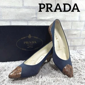 Bombas PRADA diseño pitón hechas en Italia talla 36 - Imagen 1 de 15