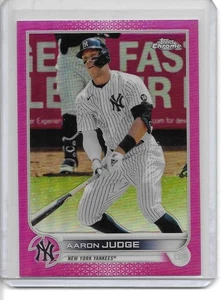 2022 Topps cromo Aaron Judge refractor rosa New York Yankees #99 (j-68) - Imagen 1 de 2