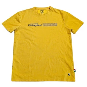 Automobili Lamborghini Sports Car T-Shirt Large Gold Italian Racing Miura Bull - Picture 1 of 11