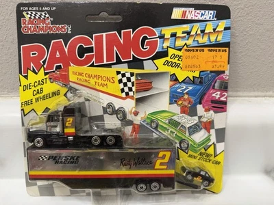 NIP 1991 Racing Champions Micro Team Transporter w/Car #2 Rusty Wallace - Image 1 of 4