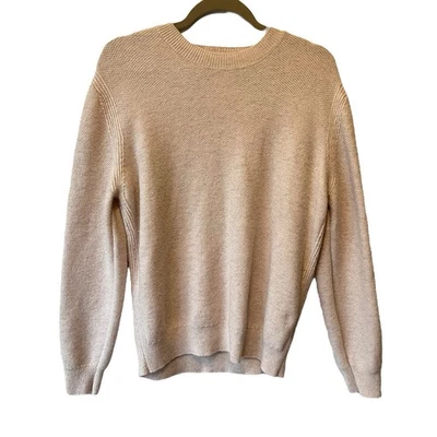 Massimo Dutti pullover jumper sweater Large Ivory Wool blend Womens Crewneck - Image 1 of 4