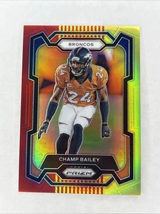2023 Panini Prizm #91 Champ Bailey Red Yellow Choice /44 Denver Broncos. - Picture 1 of 3