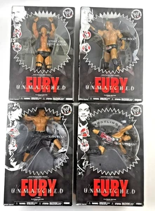 WWE Unmatched Fury 4-Pack Jakks Pacific Stone Cold The Rock RVD John Cena SIGILLATO - Foto 1 di 16