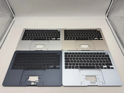 MacBook Air 13" 2025 A3240 Topcase Tastatur Midnight Starlight Himmelblau Silber - Bild 1 von 2