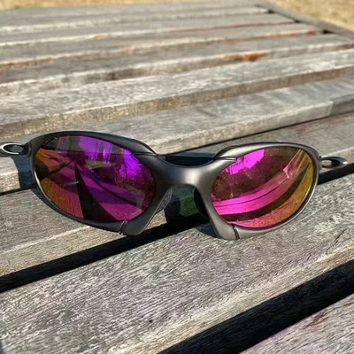 X Gafas Metal Juliet Cyclops UV 400 Rubí Vidrio Polarizado Titanio. Foto 1 de 4