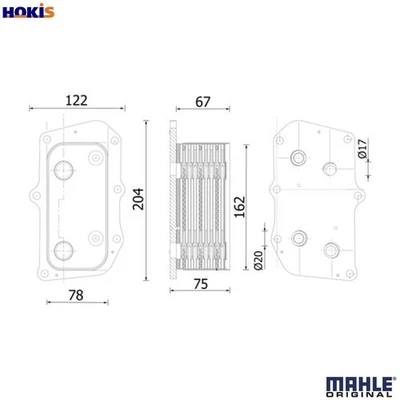OIL COOLER ENGINE OIL CLC 309 000S FOR DEUTZ-FAHR AGROTRON/K/M/TTV 4.0L 4cyl - Image 1 of 4