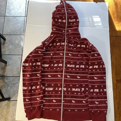 Y2K KR3W Krew Skate Terry Kennedy Cremallera Completa Sudadera con Capucha Med (Tirar de Cremallera Rota) Foto 1 de 4