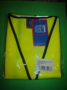 Hi Viz High Visibility Waistcoat Large Size L Yellow Car Bike Horse Equestrian  - Picture 1 of 1