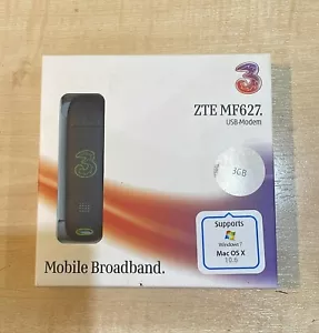 New ZTE MF627 USB 3G Modem 3 Mobile Broadband - Picture 1 of 2