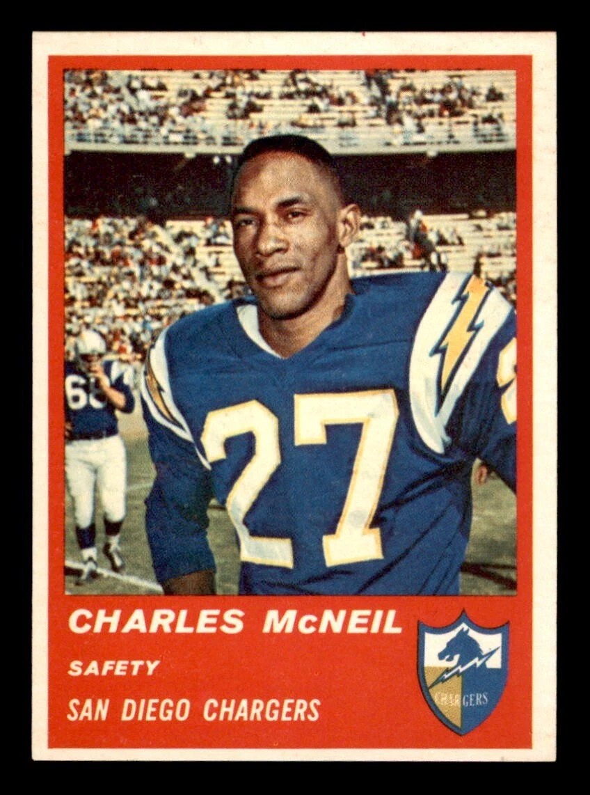 1963 Fleer Football #74 Charles Mcneil EX/MT