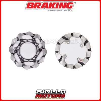 KIT DISCHI FRENO BRAKING HUSQVARNA TE 449 2013 -  ANTERIORE + POSTERIORE [WAVE F Foto 1 de 4