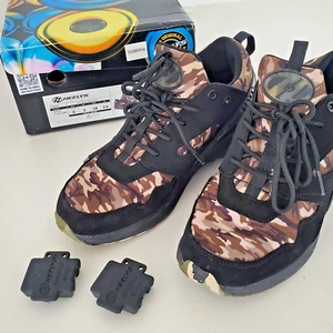 Youth Sz 6 Heelys Force Black & Camo Graphics Boys Skate Shoes HES10515H UK 5 - Picture 1 of 12