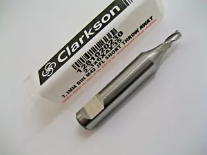 2.3mm COBALT FC3 SLOT DRILL END MILL HSSCo8 M42 EUROPA TOOL CLARKSON 1281020230 - Picture 1 of 7