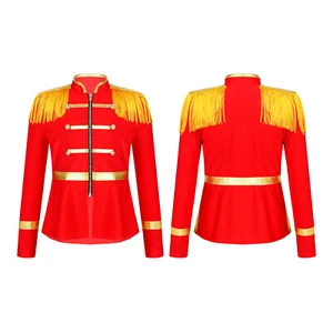 Kids Boys Girl Marching Band Tassel Jacket Coat Drum Major Team Uniform Costume - Picture 1 of 38