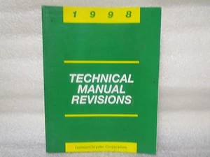 1998 TECHNICAL MANUAL REVISIONS 81-699-99004 - Picture 1 of 4