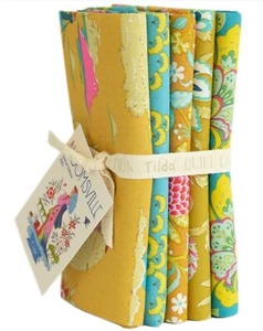 TILDA, Bloomsville 5 FAT 1/4’s in a Bundle in “Corn” - Picture 1 of 7