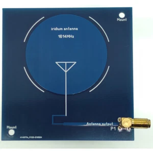 1x antena PCB 1,614 GHz irydowa_antena1614MHz 3,1dBi z gniazdem SMA - Zdjęcie 1 z 5